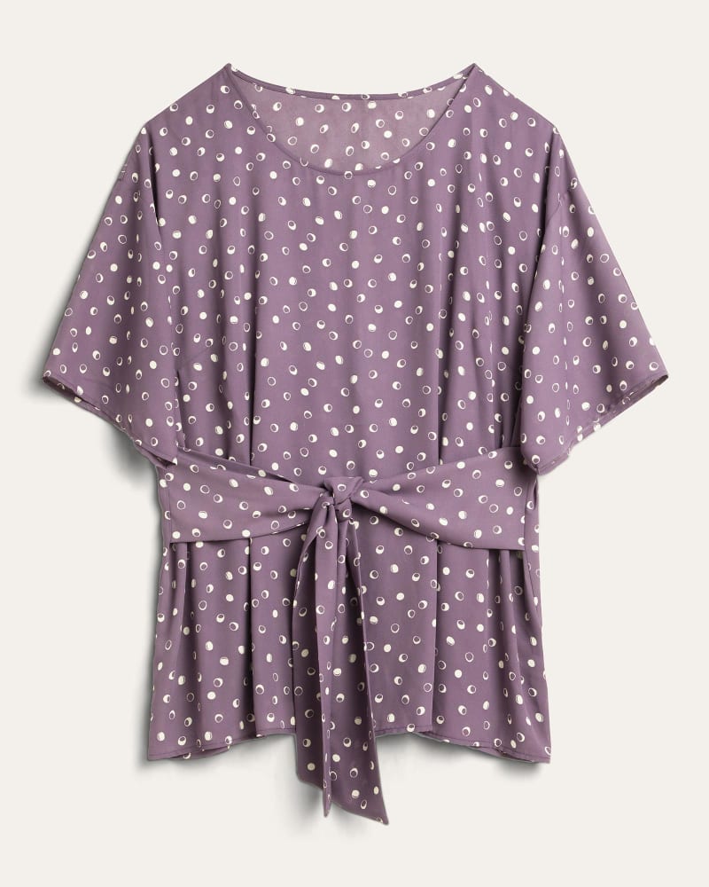 Front of plus size Kara Tie-Front Top by Molly&Isadora | Dia&Co | dia_product_style_image_id:186720